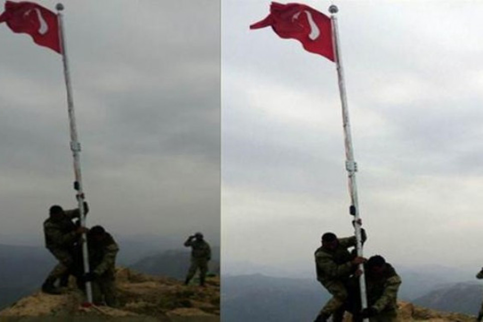 Türk komandoları, Kuzey Irak'a Türk bayrağı dikti