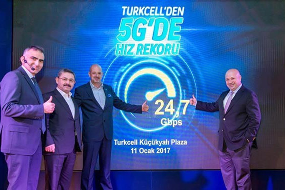 Türkiye’nin ilk 5G testinde 24,7 Gbps rekor hıza ulaşıldı