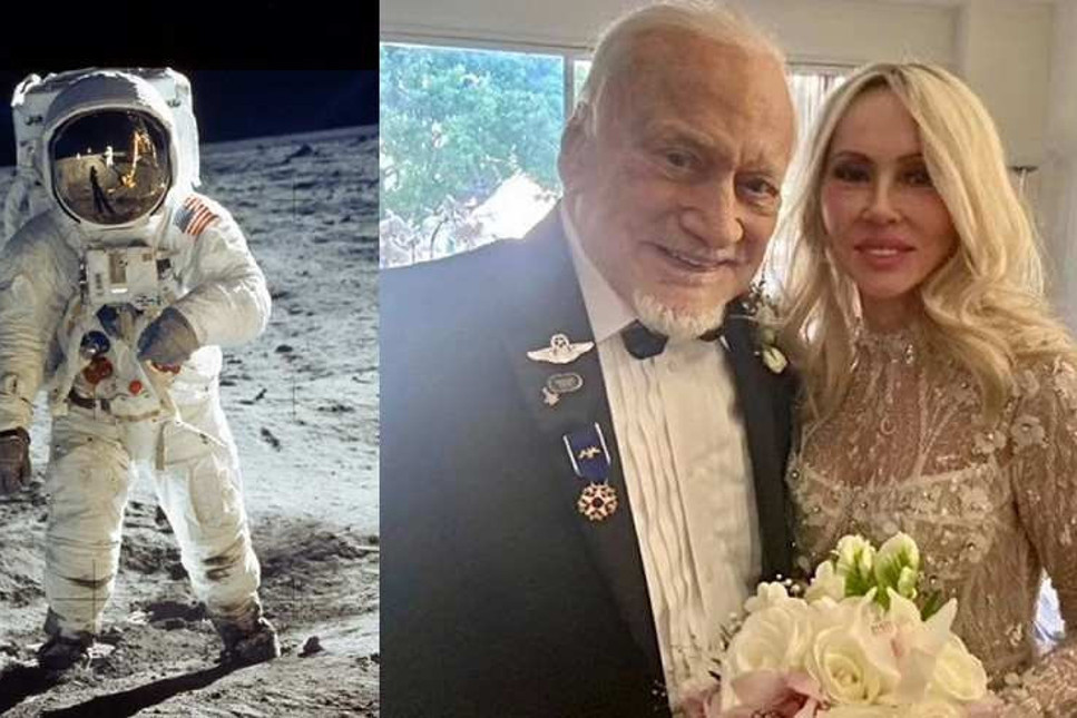Ünlü astronot 93 yaşında dünya evine girdi
