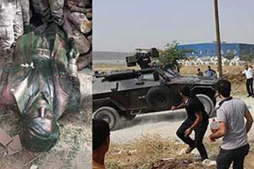 PKKlının heykeli yıkıldı, 1 kişi öldü
