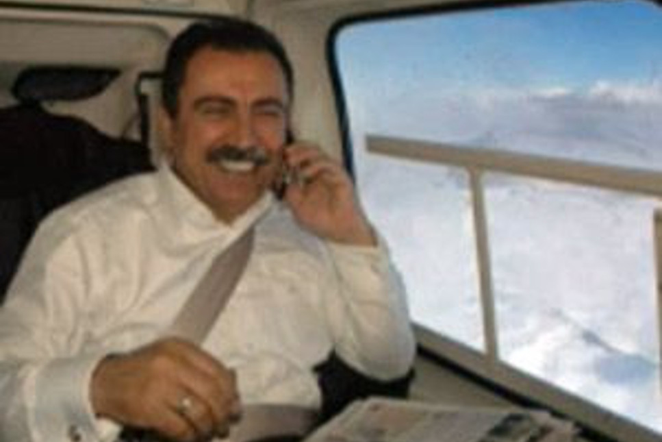 Merhum Yazıcıoğlu'nun helikopterdeki son fotoğrafı