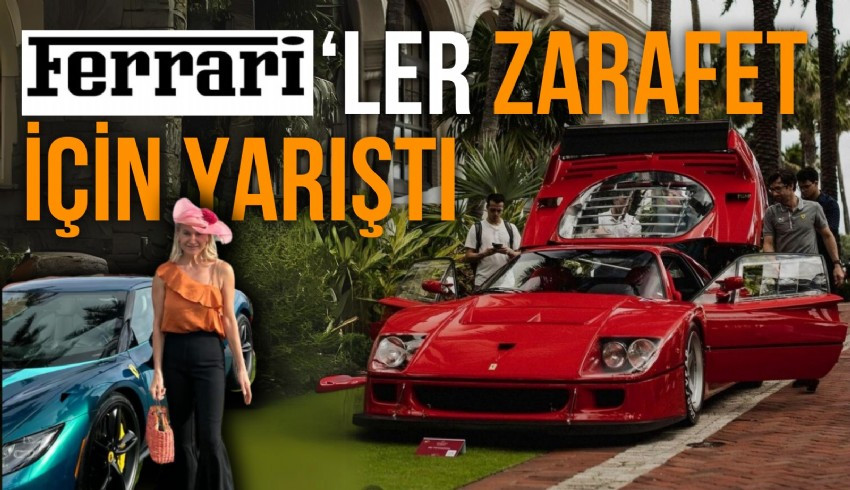 ABD’de düzenlenen Concours d'Elegance Fuarı’na 150 restore edilmiş Ferrari en iyi olmak için yarıştı